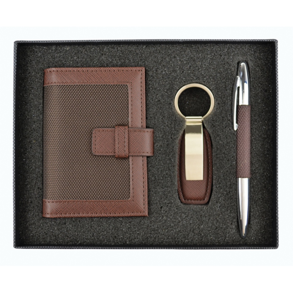 JUEGO DE LIBRETA, LLAVERO Y BOLÍGRAFO G156